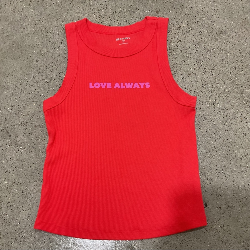 OLD NAVY Vibrant Red Sleeveless Top size M